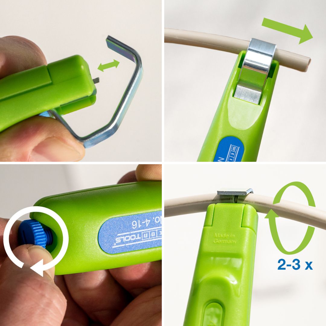 Kablo Soyucu No. 4-16 Green Line | Sustainable stripping tool I working range 4 - 16 mm Ø