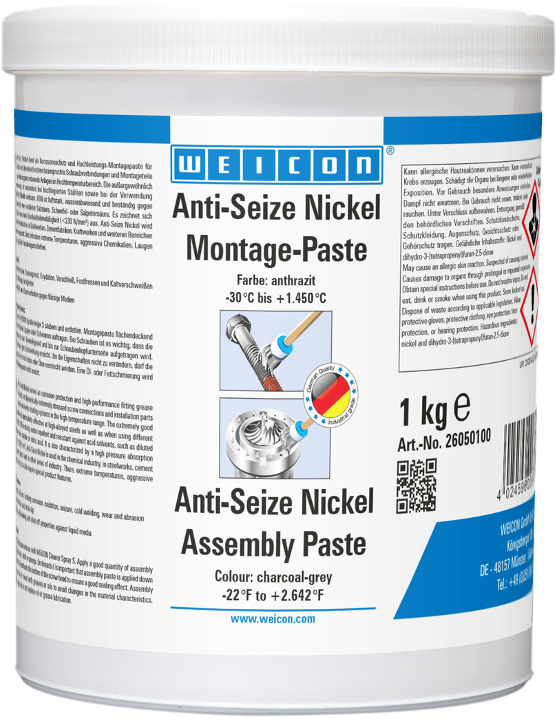 Anti-Seize Nikel Montaj Macunu | lubricant and release agent paste, high-temperature-resistant